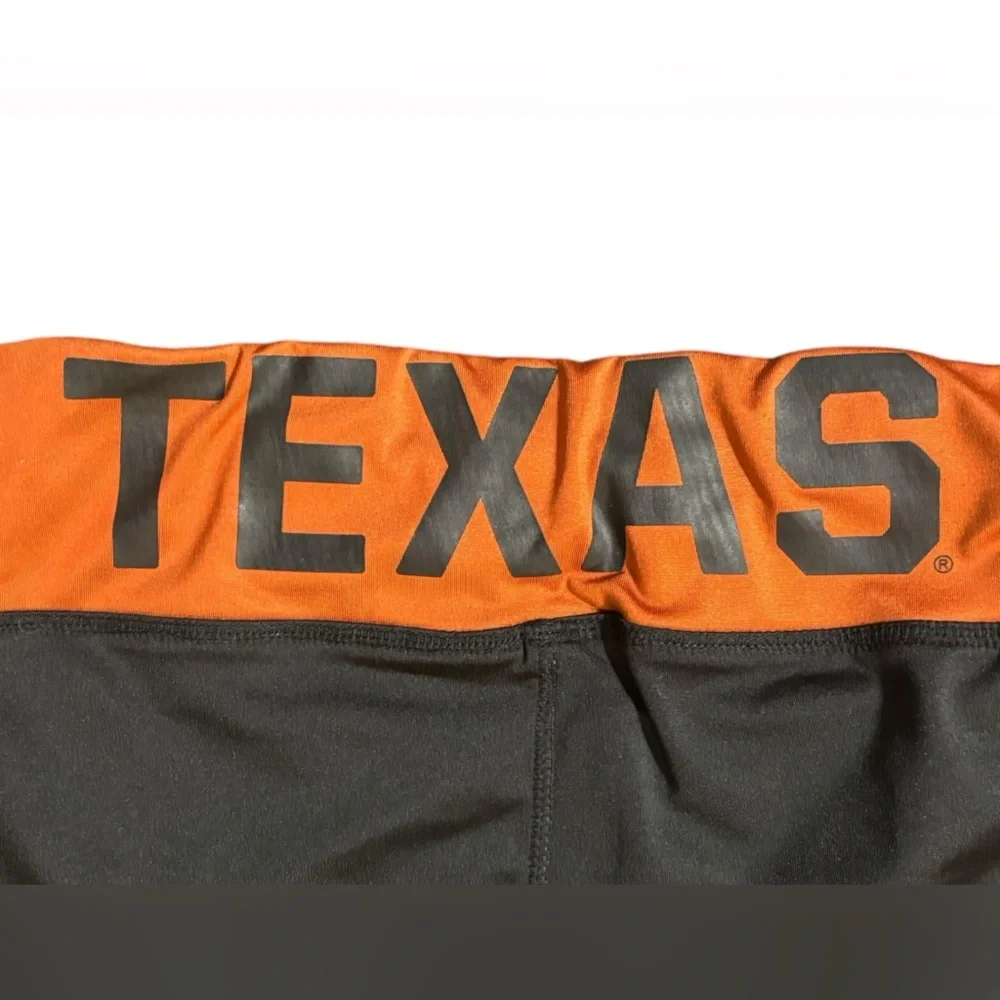 Black and Orange Leggings with Longhorn Logo - Picture 4 of 11